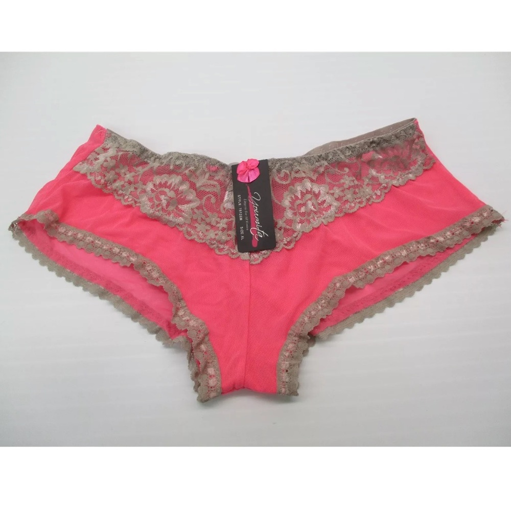 NWT pink youmita panties Says XL fits like M/L.